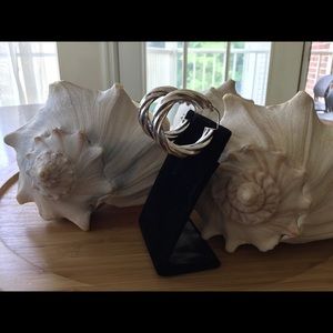 Vintage Sterling Silver Twisted Hoops 1 3/8 💥💥💥HOLDING FOR GRACIE💥💥💥💥